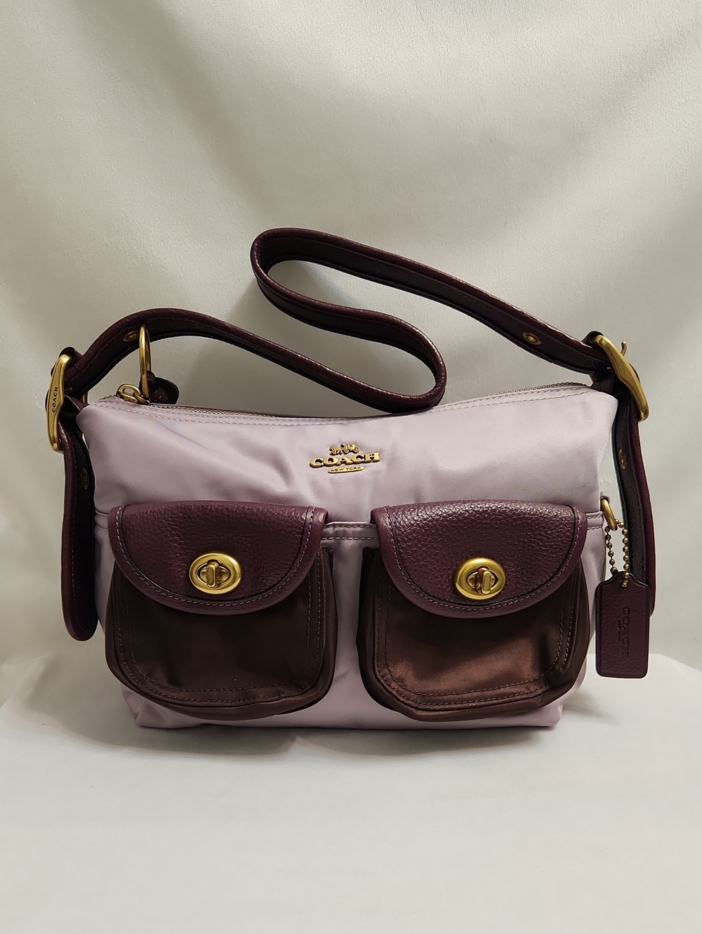 Coach Colorblock Nylon Cargo Shoulder Bag 23